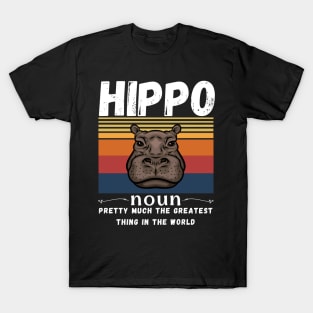 Hippo Animals Definition T-Shirt